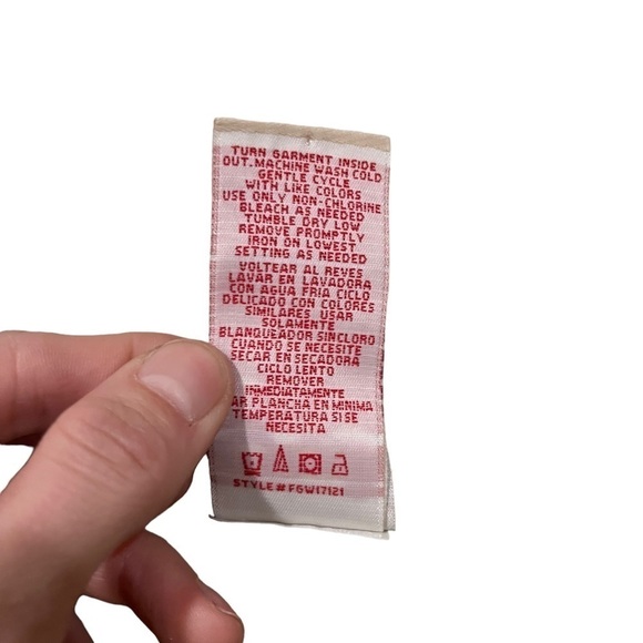 Vintage Faded Glory Sheer Green All Over Print Baby Doll Top Size 18/20 90s Y2k - Picture 5 of 7